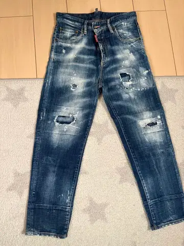 DSQUARED2 데미지 데님 청바지 42