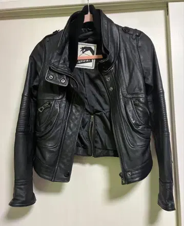 Spiral Girl 가죽 재킷 블랙 라무 가죽 M
