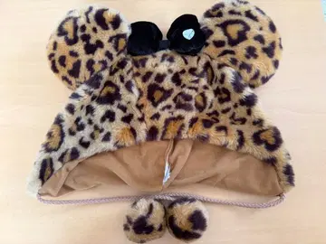 디즈니 팬캡 퍼 레오파드 무늬