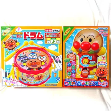 호빵맨 완구 우리 아이 천재 드럼 신나는 가챠 굴러라 Jr.