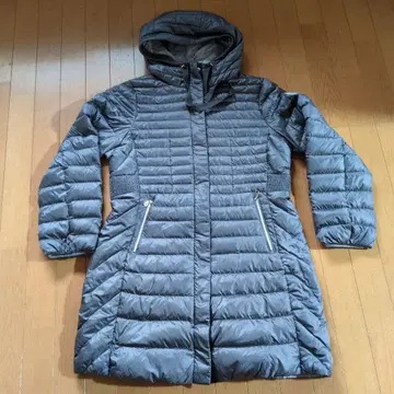 그레이 퀼팅 다운 자켓