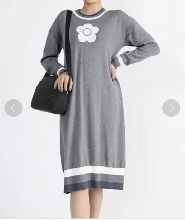 MARY QUANT 3 보더 데이지 아이콘 원피스