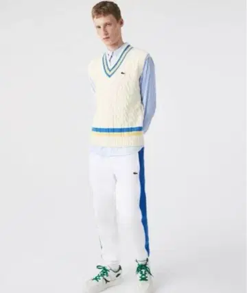 LACOSTE 라코스테 V넥 테니스 베스트 XL