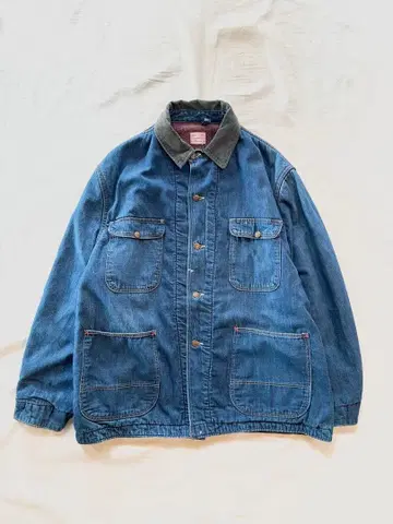 [ 레어 ] 60s BIGMAC 데님 커버올 담요 새상품급