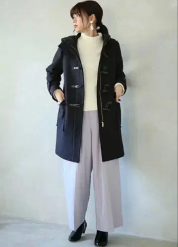 GLOBAL WORK 롱 더플 코트 M 사이즈