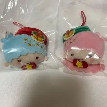 산리오 키키라라 크리스마스 마스코트 오너먼트 리틀트윈스타