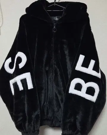 보아 자켓 블랙 후드 부착