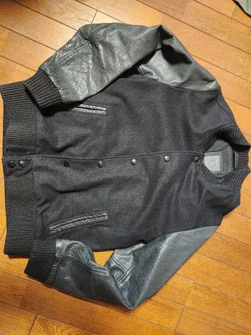 Gap 가죽 바시티 자켓 M 블랙