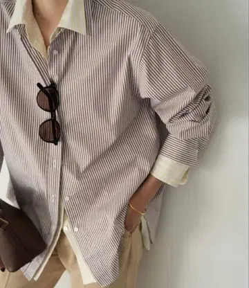 SLOBE IENA 스트라이프 셔츠