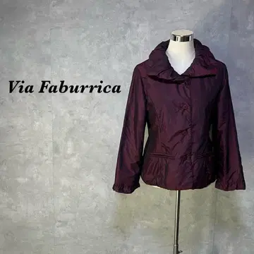 비아 파브리카 나일론 자켓 와인 레드 M 2549