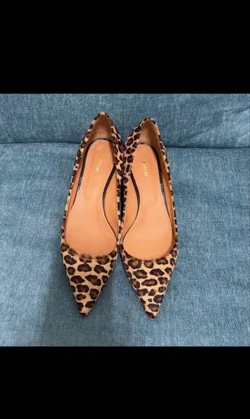 레오파드 무늬 스틸레토 펌프스