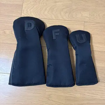 블랙 가죽 골프 헤드커버 3개 세트 1PIU1UGUALE3 우노피우