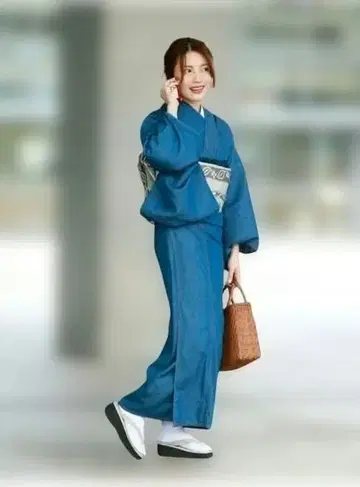 타유타후 데님 기모노