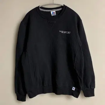 구제 의류 러셀 애슬레틱 맨투맨 트레이닝복 앞V 블랙 M