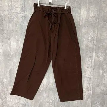 niko and - 끈 포함 와이드 팬츠 심플 캐주얼 루즈핏