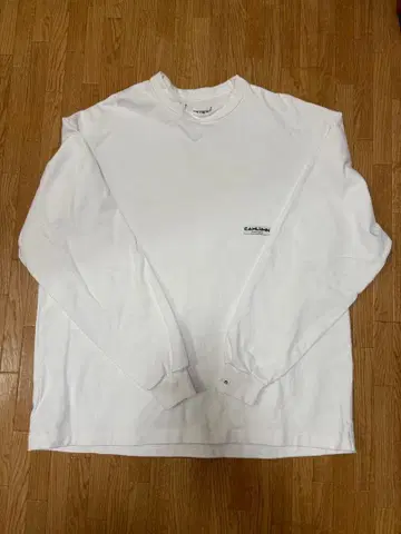 CAHLUMN 카우라무 화이트 화이트 긴팔 T셔츠 M