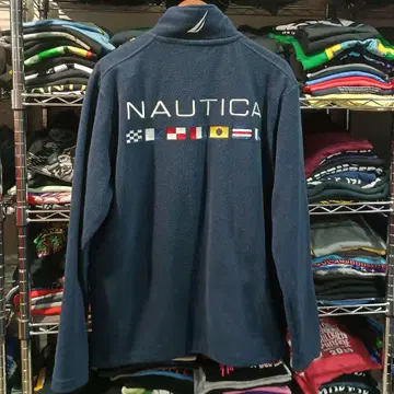 빈티지 USA 구제 의류 노티카 플리스 자켓 네이비