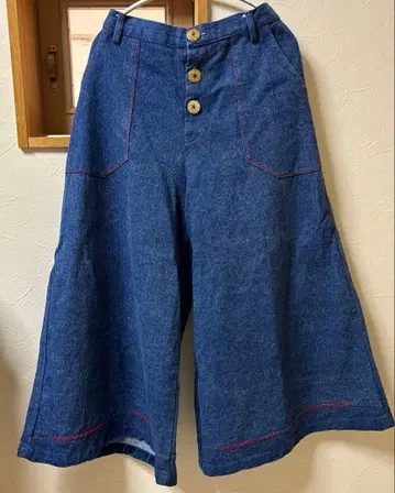 부엉이 데님 플레어 팬츠