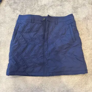 adidas 네이비 퀼팅 스커트 L/UG