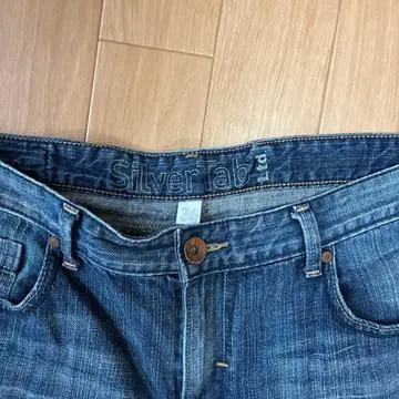 Silver Tab 다크 블루 스트레이트 청바지 30