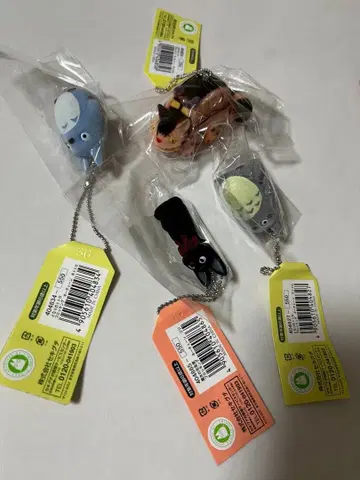 지브리 락킹 키체인 4개 세트