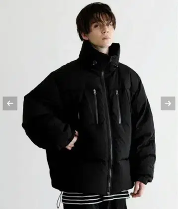 오프닝 액트 블랙 다운 자켓