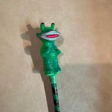 개구리 캐릭터 펜 그린 컬러