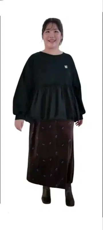 새상품 시마무라 komachi 여성용 풀오버 3L 블랙