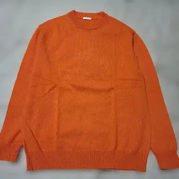 GU 오렌지 크루넥 스웨터 XL 시착만 한 상품 새상품급