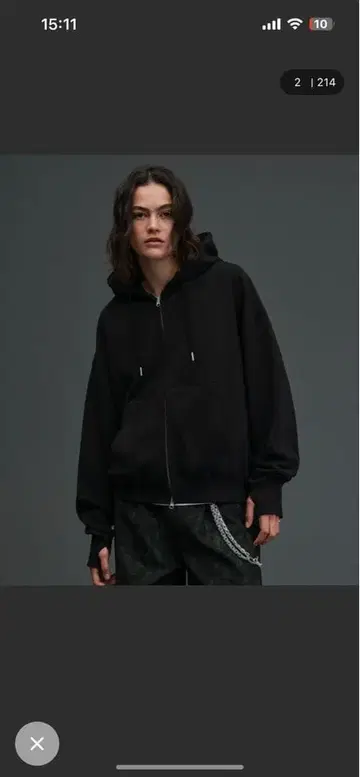 soerte Heavy weight double zip-up hoodie