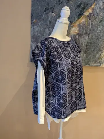 울 미사용 옷감 베스트 상의 풀오버