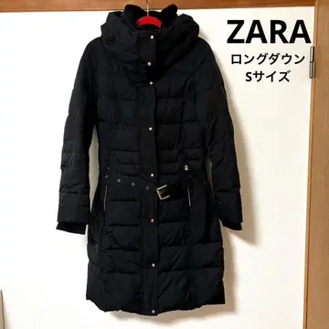 ZARA 롱 다운 코트 S 사이즈 블랙