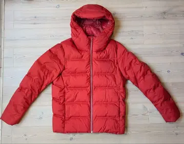 [ UNIQLO ] 유니클로 심리스 다운 파카 후디 집업 빨간색