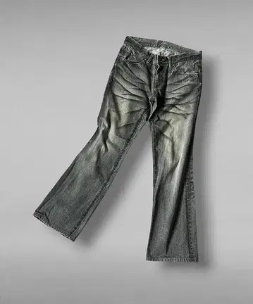 [새상품급] TORNADO MART 가공 플레어 데님 팬츠