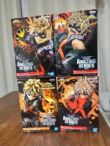 미개봉 새상품 나의 히어로 아카데미아 바쿠고 카츠키 피규어 4개 세트