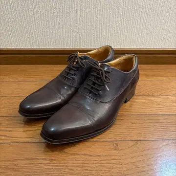 오로비안코 가죽 신발 다크 브라운 사이즈 41 25.5cm