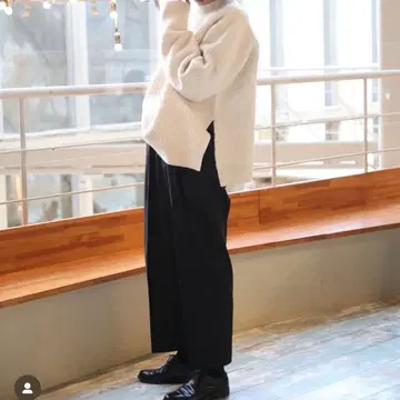 질 샌더 자카드 직조 니트 34