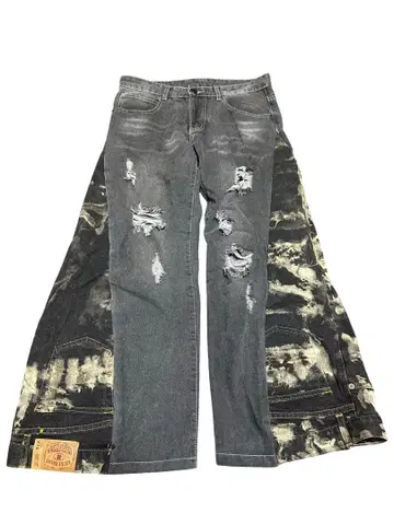 데미지 플레어 팬츠