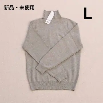 하이넥 스웨터 BEIGE L 사이즈