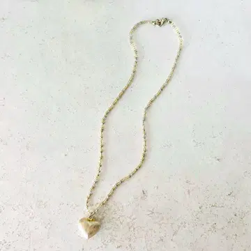 하트 비즈 목걸이