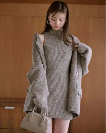 스나이델 미니 니트 원피스