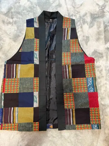 미사용 새상품 후지이로모 FUJIGOROMO 패치워크 반텐