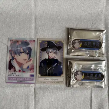 도쿄 컬러 소닉 AGF 배지 카지 하루토 미니 포토 카드 미야조노 토모에