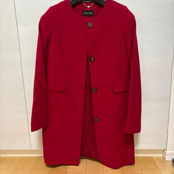 빨간색 코트 34 사이즈 xs