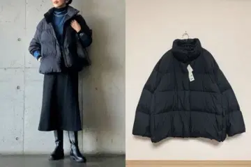 새상품 유니클로 UNIQLO XL 블랙 파우더 소프트 다운 자켓