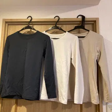 울트라 웜 히트텍 긴팔 피부면 면 소재 3개 세트