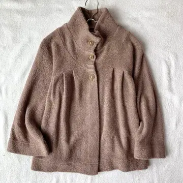 [아쿠타] 자켓 파일 원단 스탠드 카라 A라인 일본제 M상당