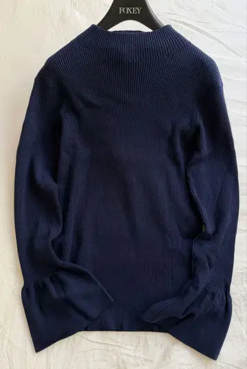 Ron Herman RHC 24SS 벨 슬리브 리브 니트 네이비