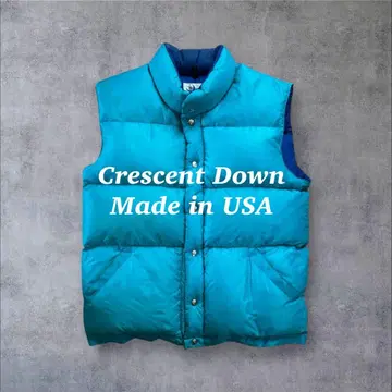 Crescent Down 미국제 다운 베스트 터콰이즈 블루 구스 다운