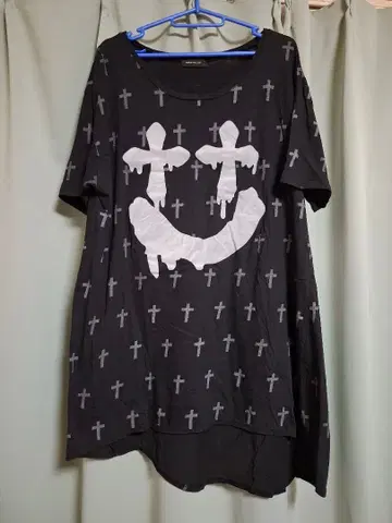 WORLD WIDE LOVE 크로스 패턴 셔츠 원피스